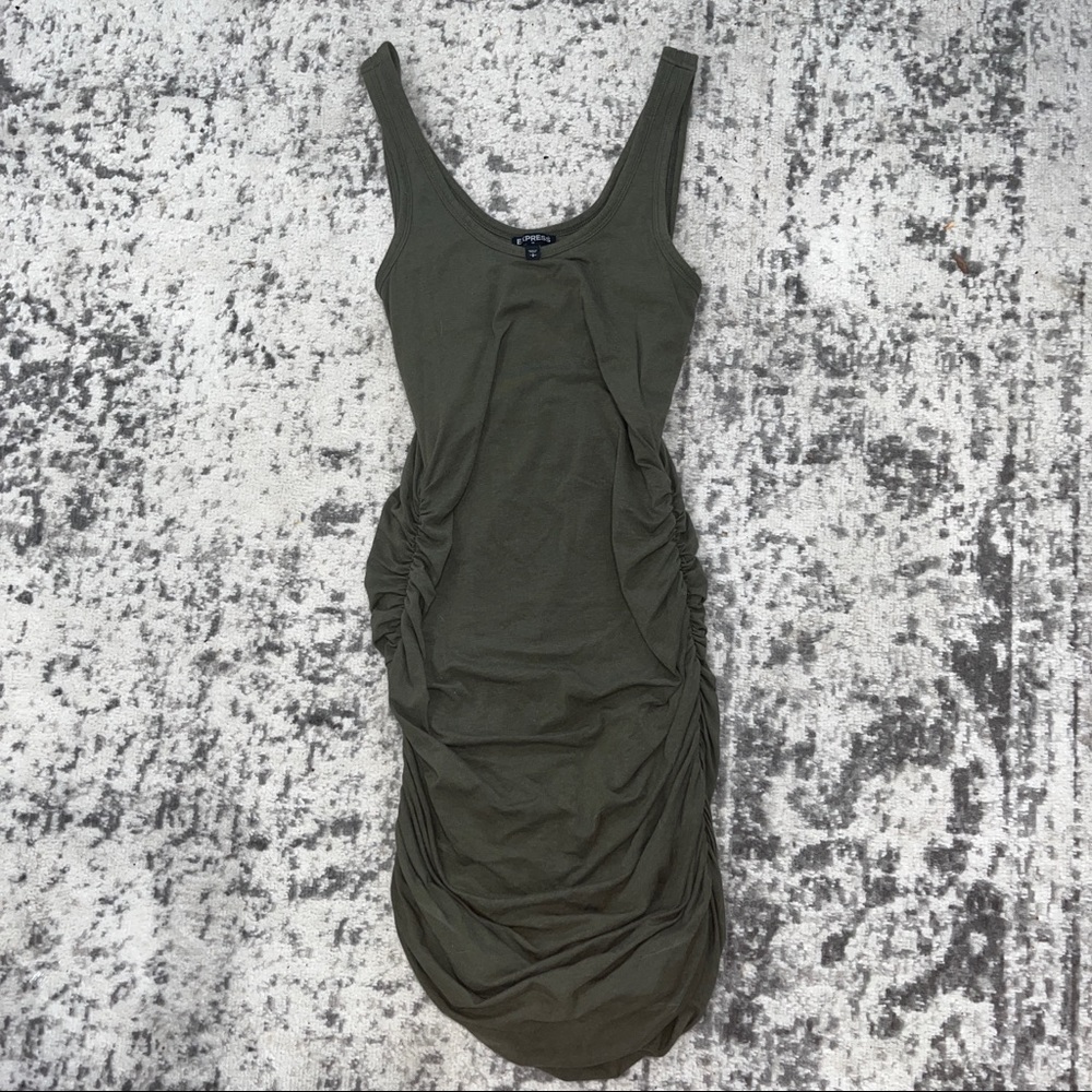 EXPRESS Army Green Mini Dress